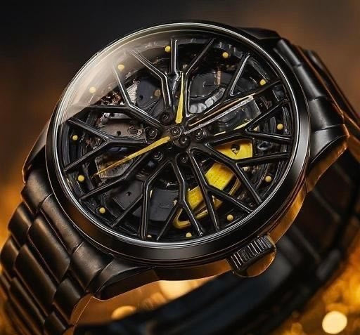 Car Wheels Rolling Creative Fashion Watches
